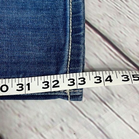Miss Me Signature Blue Jeans Low Rise Straight Cross Pocket Jeans Size 2… - Picture 13 of 13